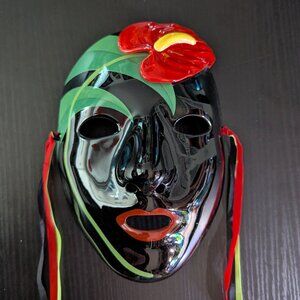 Vintage Tropical Ceramic Mask